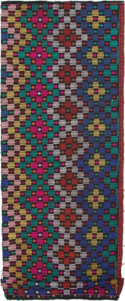Vintage 4'7" x 22'8" Traditional Wool Hand Woven Oriental Area Rug