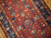 Handmade Antique Oriental Runner Rug 100cm x 310cm Wool 1920s Red Blue gallery