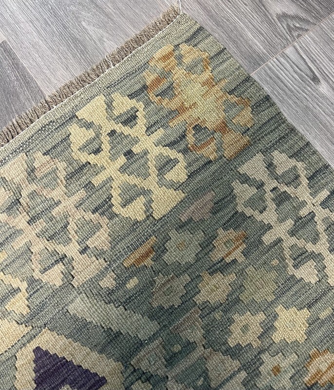 Vintage Kilim Traditional Hand Made Oriental Wool Kilim 5ftx3.2ft 158cmx107cm gallery