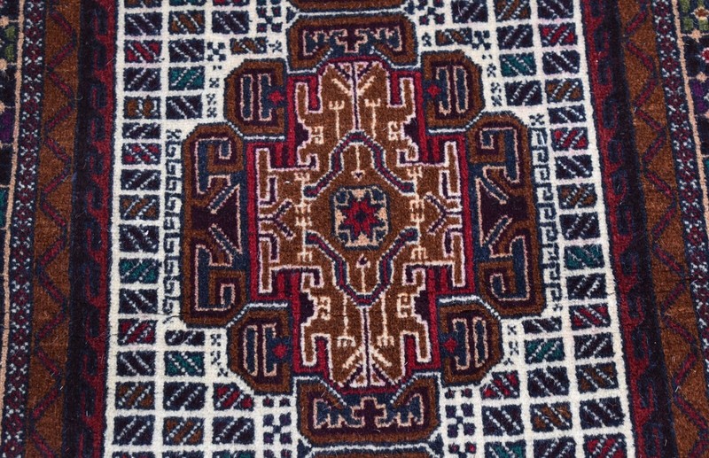 2'9 x 4'11 Hand knotted vintage afghan tribal baluchi zakani rug, Afghan rug 3x5 gallery