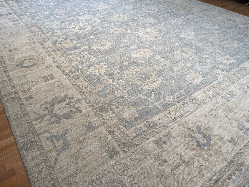 AFG Oushak - Vintage Turkish Rug - Tribal Carpet - 13.1 x 19.4 ft. gallery