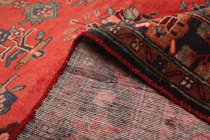 3'7" x 9'9" Vintage Hand-knotted Runner Rug Traditional Oriental Wool Carpet gallery