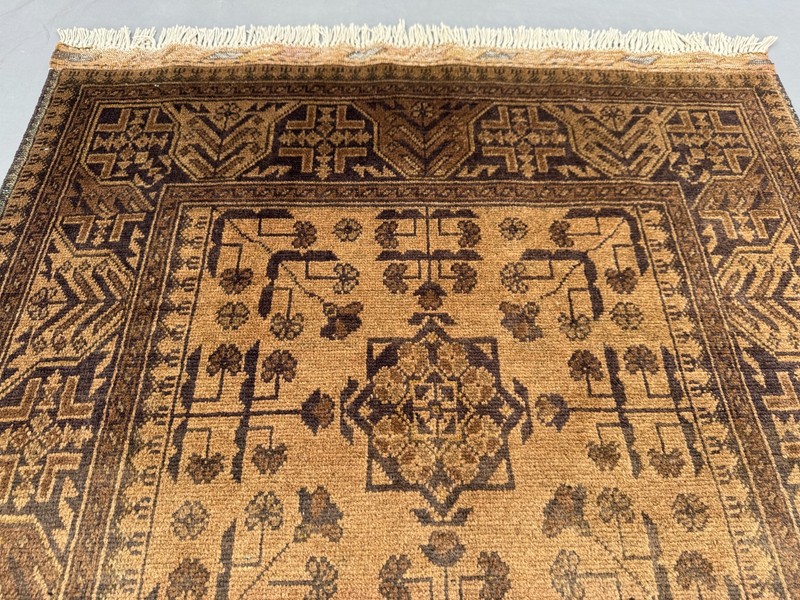3'4" x 5'2" Vintage Afghan Hand-Knotted Soft Wool Rug Tribal Area Bedroom Carpet gallery