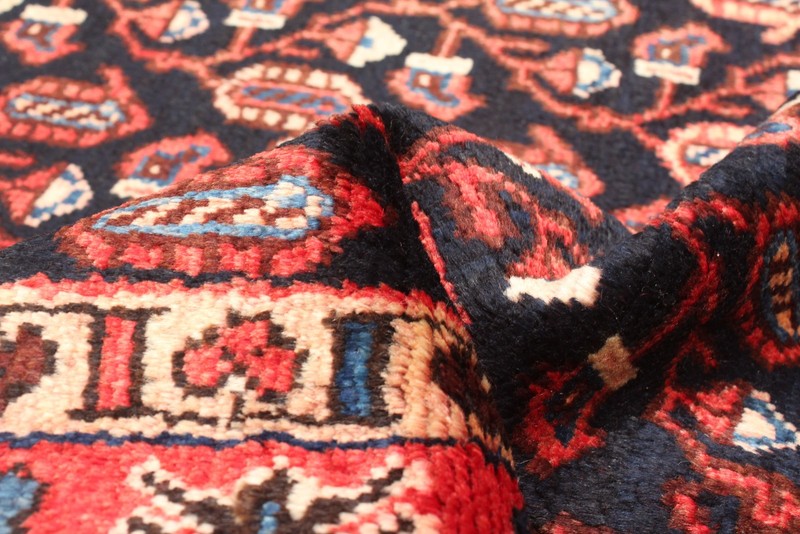 Vintage Hand-knotted Runner Rug 3'7" x 9'8" Traditional Oriental Wool Carpet gallery