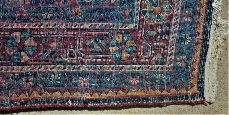 Antique Middle Eastern Sarouk rug 4x6 circa 1920 gallery