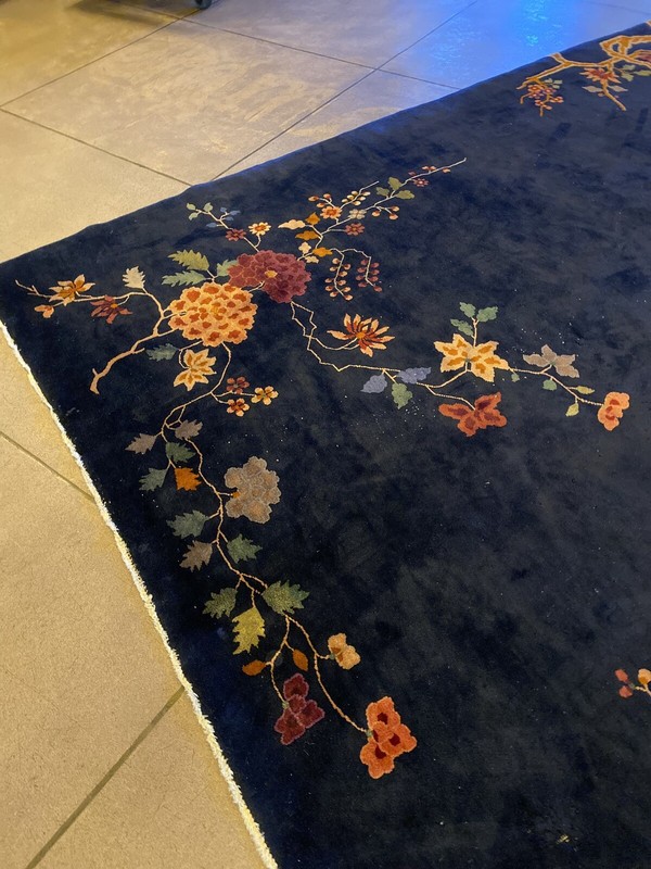 Vintage Striking Art Deco Chinese rug 11’6” X 8’9” gallery