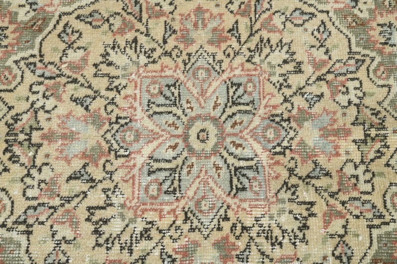 Oversize Turkish Rug 7x11 Hand-Knotted Vintage Oushak Wool Rug Large Carpet,734 gallery