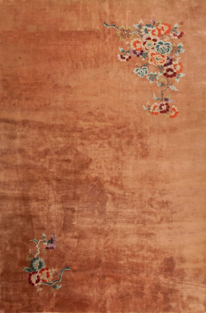 10X14 Antique Chinese Art Deco Wool Area Rug 1935