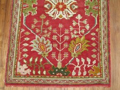 Antique Gorgeous Turkish Oushak Ushak Rug Size 3’3”x5′