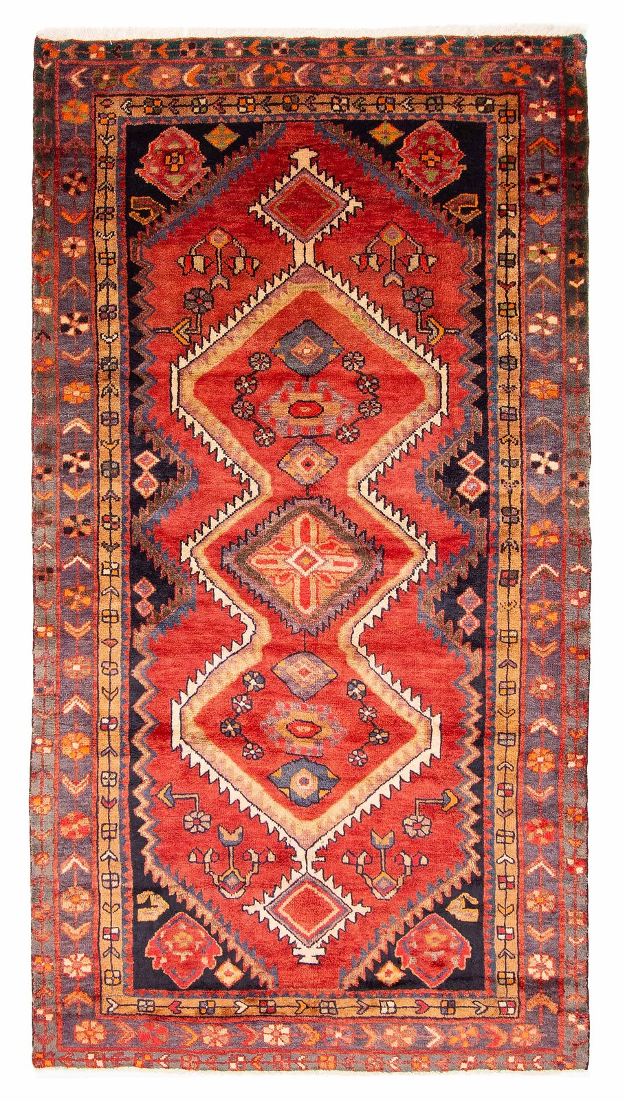 Traditional Vintage Hand-Knotted Area Rug 4'10" x 9'5" Oriental Wool Carpet gallery