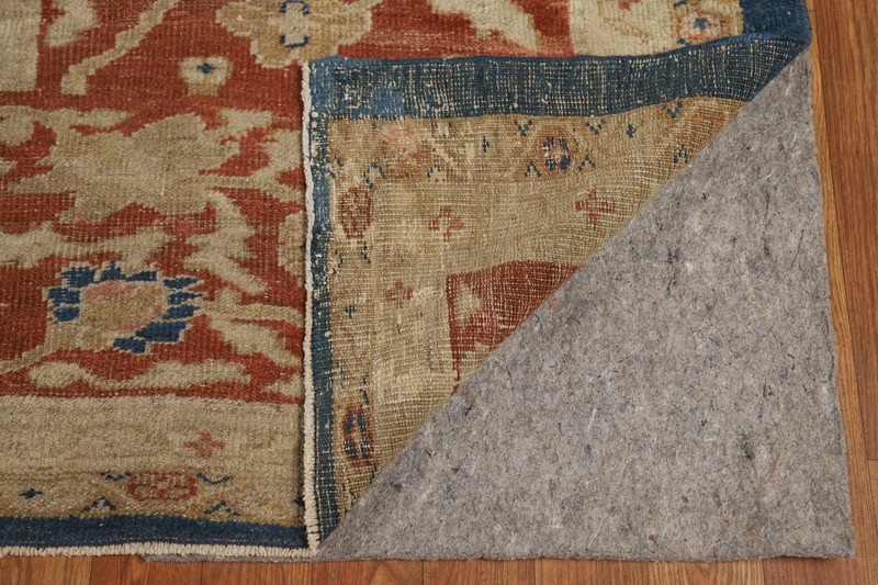 Pre-1900 Blue Vegetable Dye Sultanabad Antique Rug 11x19 Oversize Handmade Rug gallery