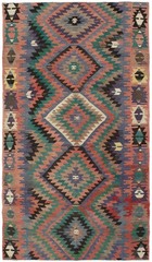 Vintage 5’7″ x 9’11” Traditional Wool Hand Woven Oriental Area Rug