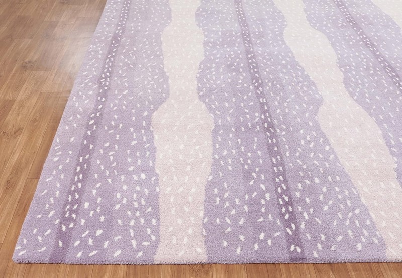 Antelope Chetah Animal purple Contemporary Handmade Tufted 100% Woolen area rug gallery