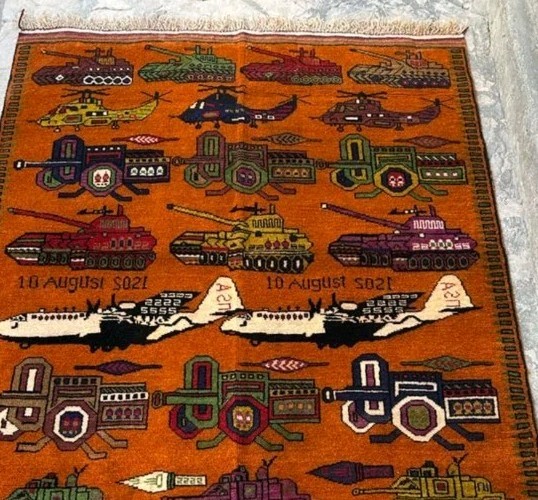 Handmade Afghan amazing War rug Great Quality Beauiful design Size 204x137cm gallery