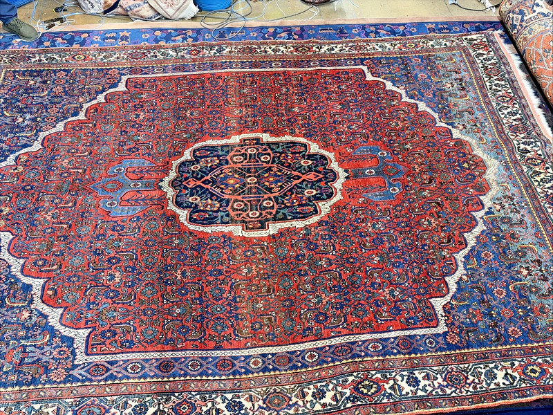 Auth: 19th C Antique Kurdish Bidjar Collectors Choice Beauty Organic 8x11 gallery