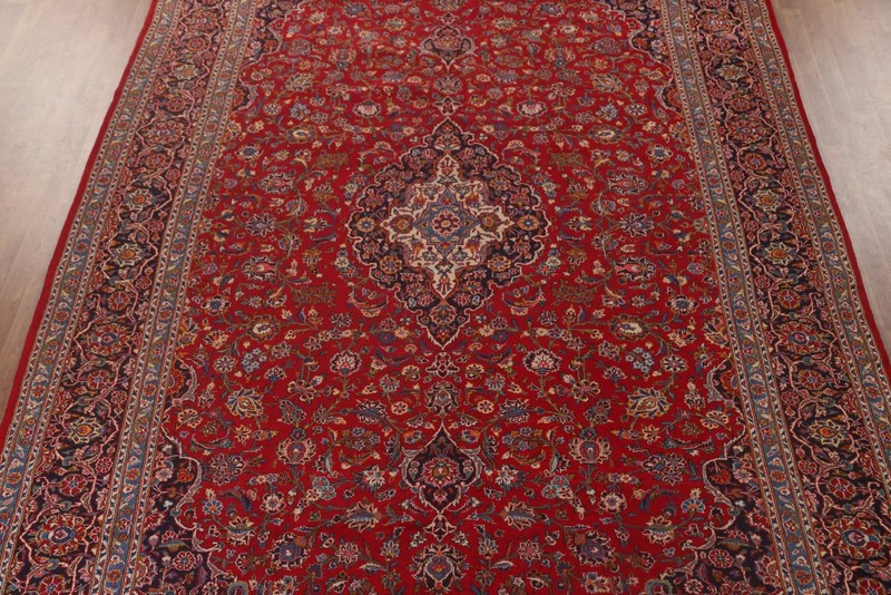 Large Traditional Red Area Rug 10x16 Ft Handmade Medallion Oriental Wool Carpet gallery