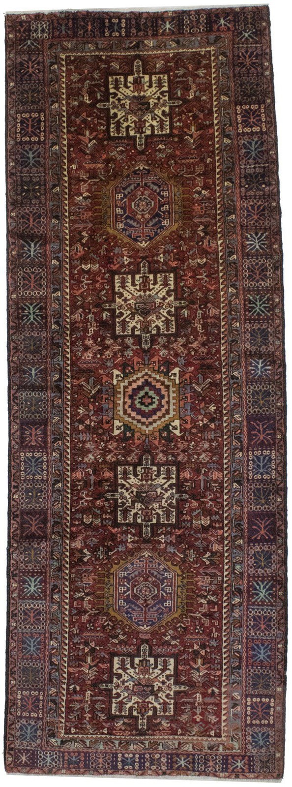 4'7 X 13'1 Vintage Geometric Wide Runner Oriental Farmhouse Decor 5x13 ft gallery