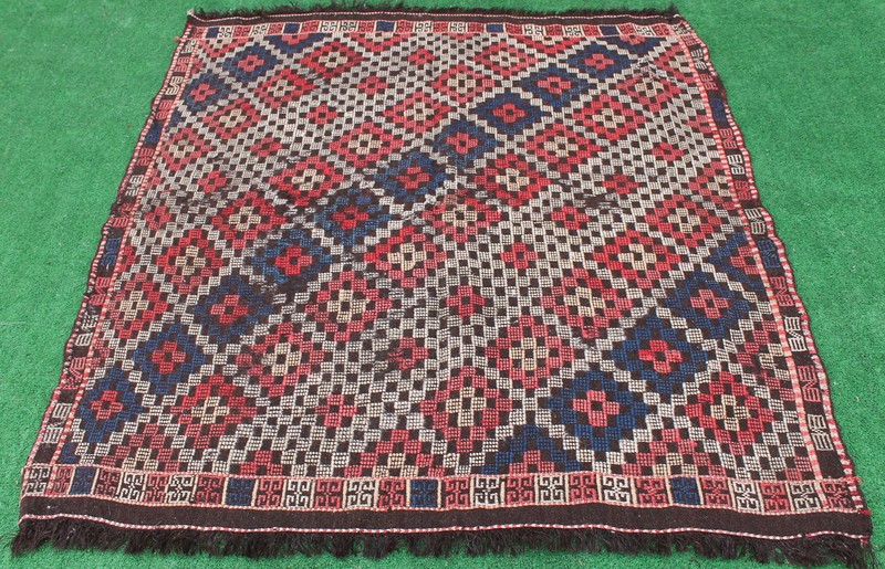 Turkish Kilim Rug 58''x73'' Handwoven Adana Cicim Kilim 150x186cm Primitive Rug gallery
