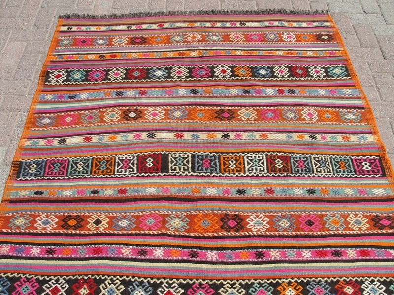 5x7 Handmade wool kilim carpet rugs - rugs for living room gallery