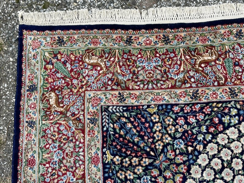 ANTIQUE FIINE SIGNED HONARY KIRMAN TREE OF LIFE ORIENTAL RUG 5.9x9 VEGY DYE gallery