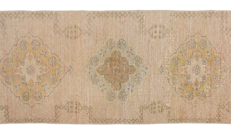 Turkish Runner,Vintage Runner,Oushak Rug,Floor Rug,Runner Rug, 2'6 X 10'10 feet gallery