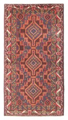 Vintage 3’2″ x 6’4″ Traditional Hand Knotted Vegetable Dye Wool Area Rug