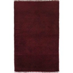Handmade Overdyed Rug Oriental Wool Carpet 4.3×2.8 ft