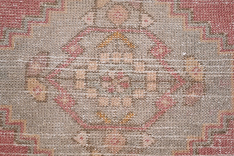 Turkish Rug 1'8'' x 3'1'' ft Vintage Small Rug Anatolian Oushak Low Pile Carpet gallery
