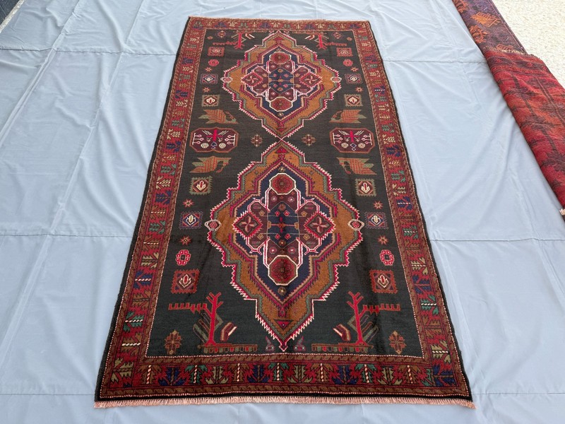Fine Hand Knotted Afghan Baluchi Rug 5x8 Antique Persian Style Oriental Carpet gallery
