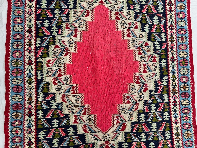 88 x 310 cm Stunning Vintage Super Fine Quality Senneh Knots Four Medallion Rug gallery