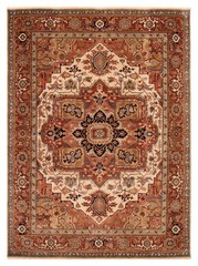 Vintage 8’7″ x 11’8″ Traditional Hand Knotted Vegetable Dye Wool Area Rug