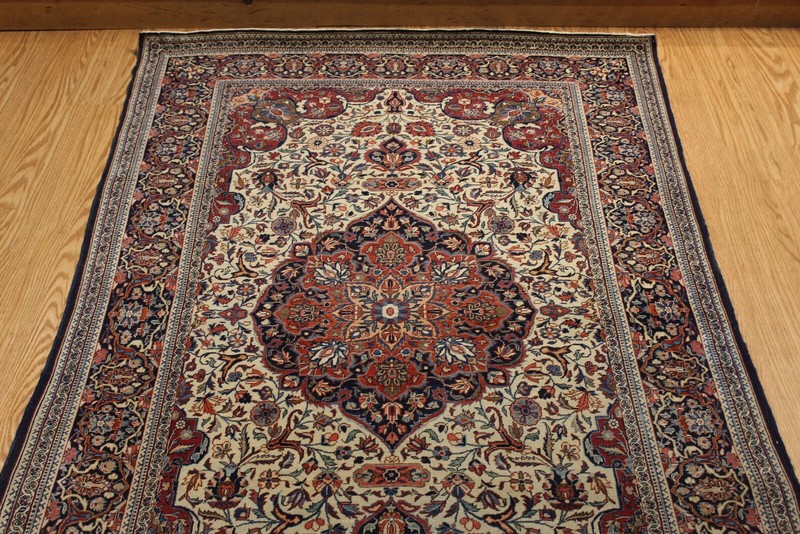 LATE 19TH CENTURY ANTIQUE TRADITIONAL RUG, 7' X 4'4" Persi an KASHANN AUTHENTIC gallery