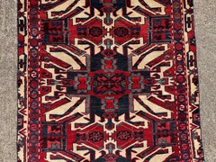 4×6 ANTIQUE RUG HAND-KNOTTED handmade VINTAGE oriental 3×6 3×7 eagle kazak heriz