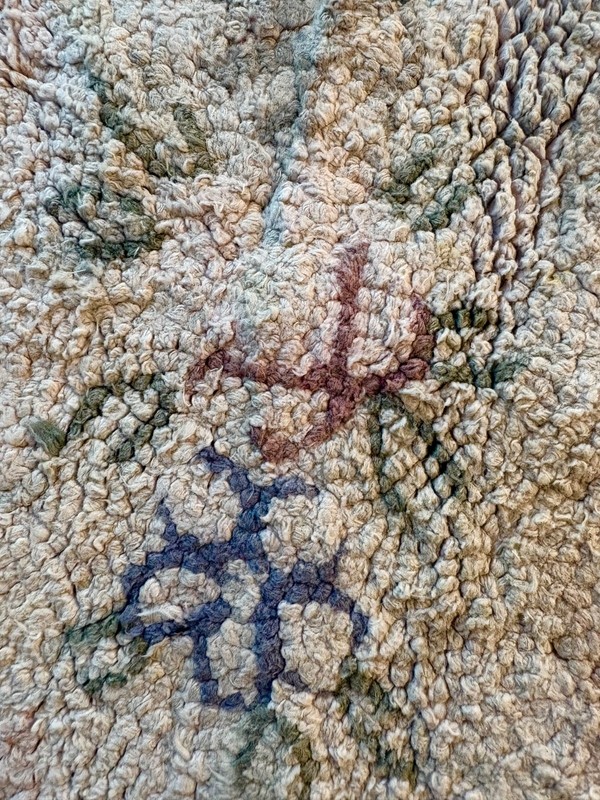 Antique Vintage Floral Oval Hand Hooked Wool Cotton Accent Rug gallery