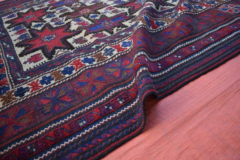 Handmade Afghan Tribal Berjesta Area Rug 6x9 Vintage Geometric Star Design Rug gallery