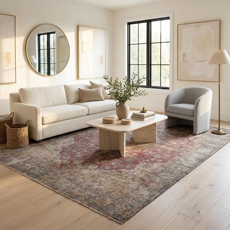 6'0" x 9'6" Ravello East Vintage Hand-Knotted Wool Area Rug gallery