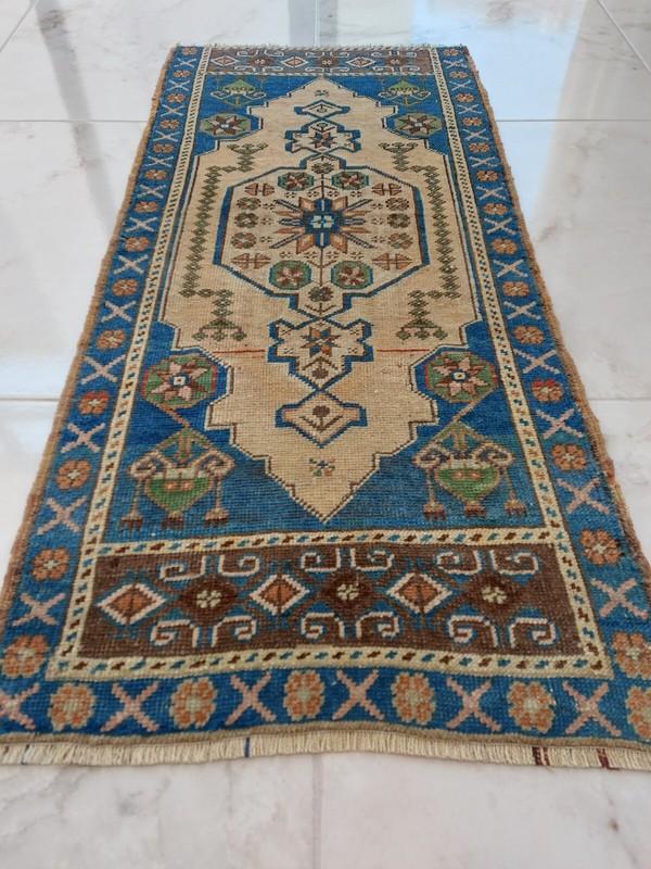 Medium Long Antique Prayer Rug, Handmade 100 Years Old Rug Luxury Decor Rug gggg gallery