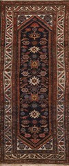 Pre-1900 Vegetable Dye Bakhtiari Runner Antique Rug 3′ 6″ x 10′ 3″ Handmade Rug