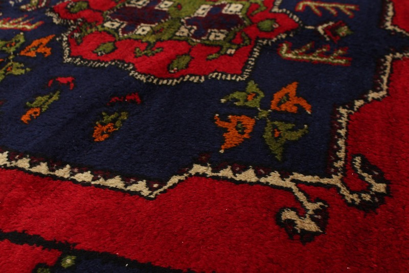 Vintage Hand-Knotted Area Rug 4'9" x 10'10" Traditional Oriental Wool Carpet gallery
