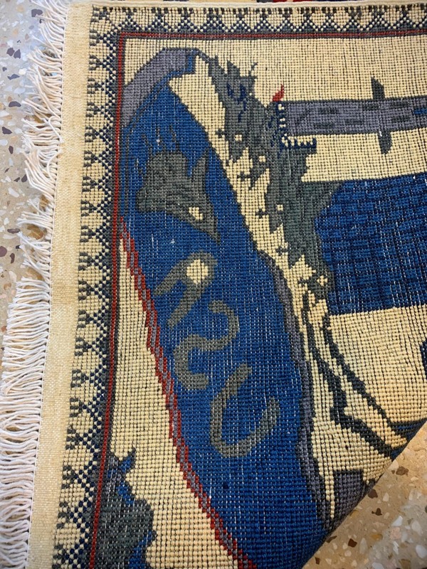 9/11 Handmade Afghanistan Amazing war rug Great Quality Beauiful design 5ftx3f gallery
