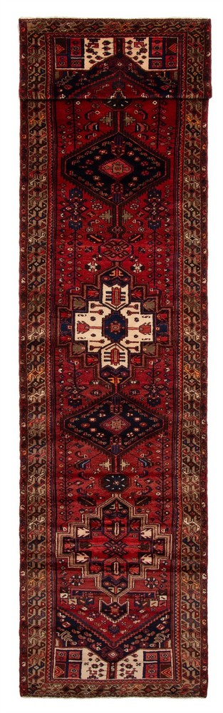 3'5" x 15'7" Vintage Hand-knotted Runner Rug Traditional Oriental Wool Carpet