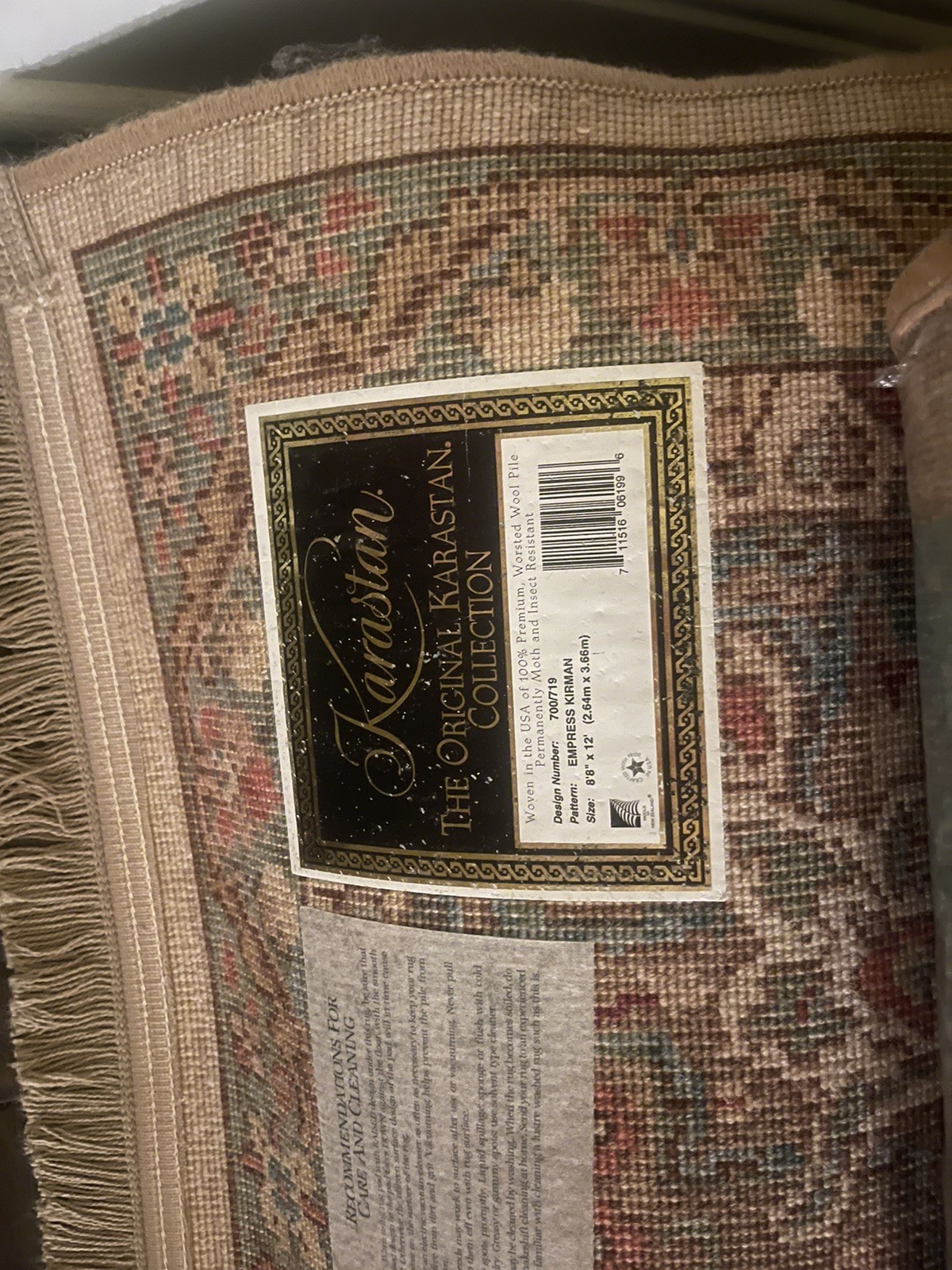 Authentic Karastan 8'8" x 12' Empress Kirman 700/719 Wool Pile Rug Excellent gallery