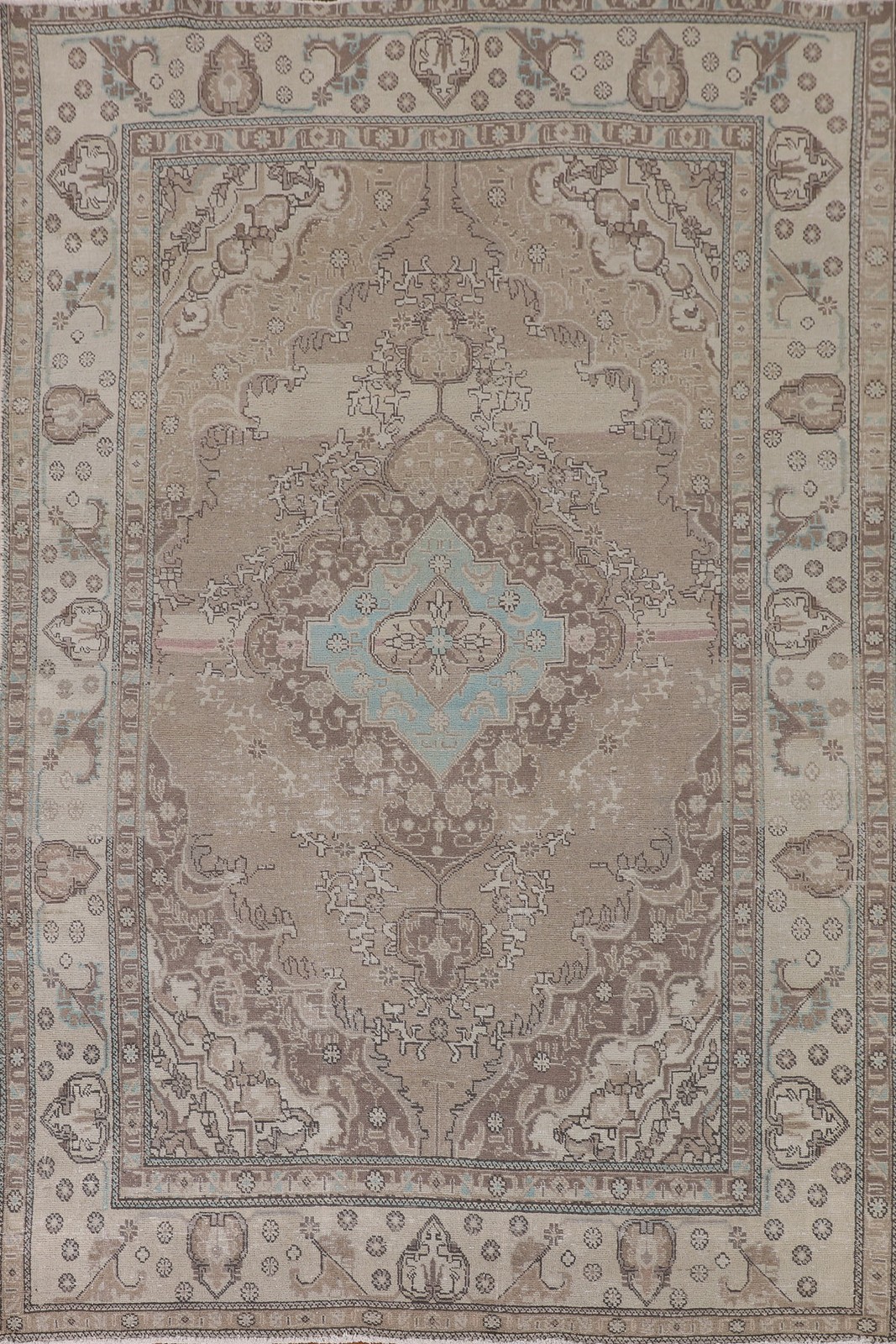 Light Brown Classic Area Rug 6x10 Home Decor Living Room Medallion Wool Carpet gallery