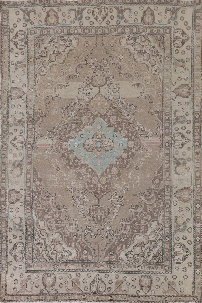 Light Brown Classic Area Rug 6x10 Home Decor Living Room Medallion Wool Carpet