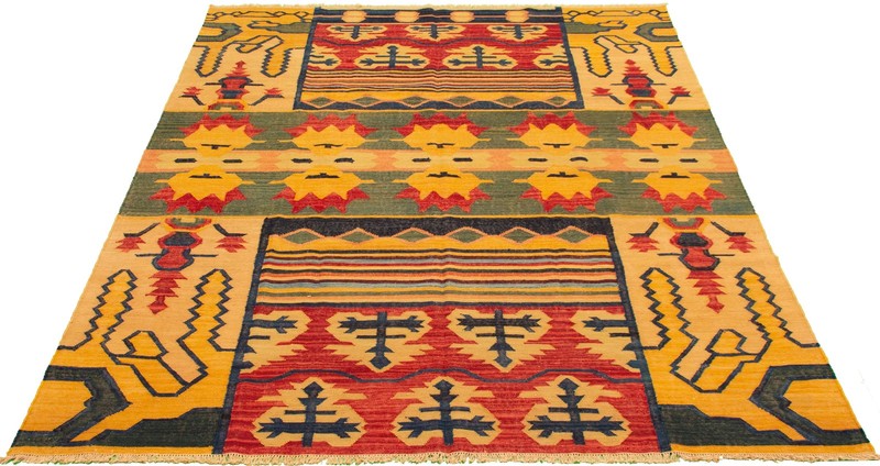 Vintage Hand Woven Area Rug 8'2" x 10'1" Traditional Wool Oriental Carpet gallery