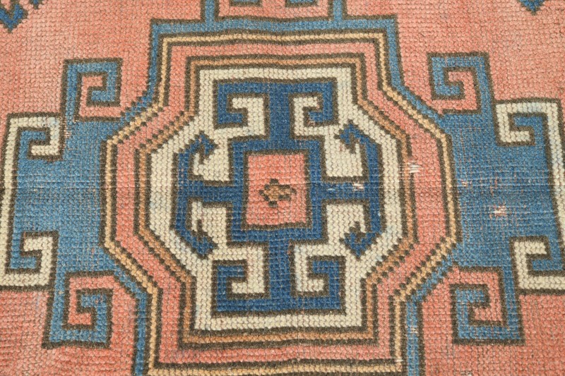 3x6 Turkish Antique Rug Anatolian Hand-Knotted Vintage Oushak Small Carpet,1241 gallery