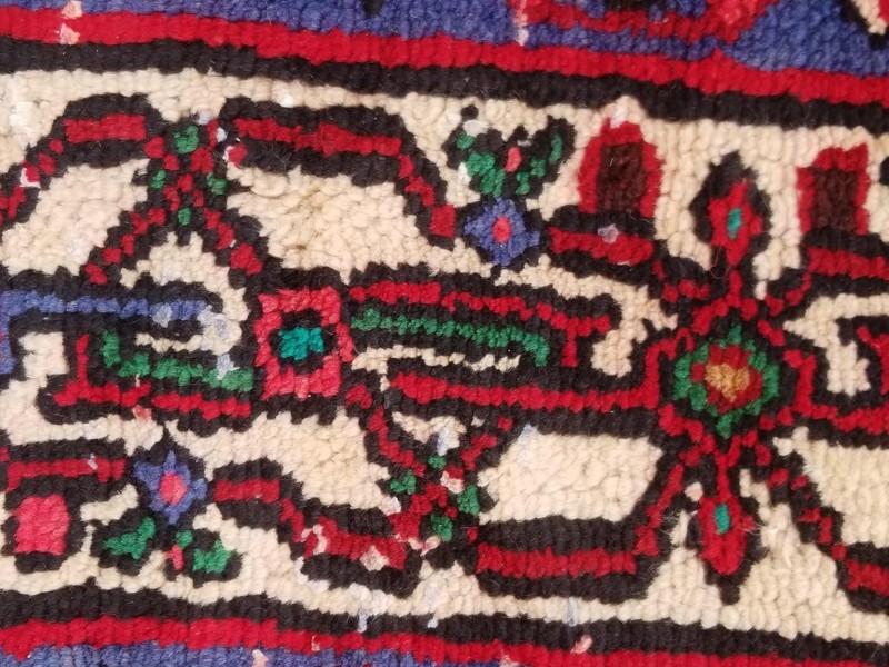 Vintage Traditional Handmade Hamadan Wool Multicolor Rug 318 x 211 cm gallery