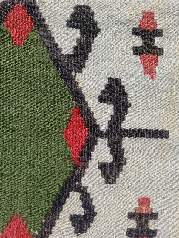 Vintage Handmade Turkish Tribal Wool Kilim Runner Rug Carpet 186x43 cm gallery