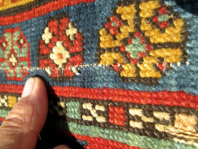 ANTIQUE CAUCASIAN SHIRVAN PRAYER RUG CIRCA 1870's. VERY FINELY WOVEN COLLECTIBLE gallery