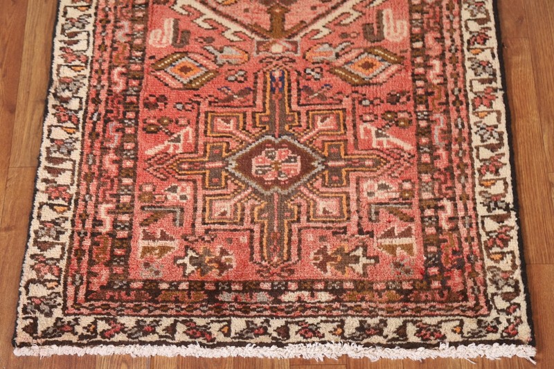 Tribal Geometric 11 ft Runner Rug 3x11 Wool Hand-knotted Nomadic Traditional Rug gallery